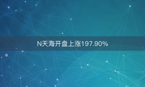 N天海开盘上涨197.90%