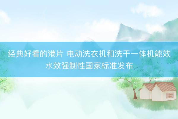 经典好看的港片 电动洗衣机和洗干一体机能效水效强制性国家标准发布