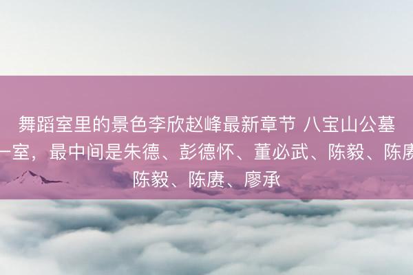 舞蹈室里的景色李欣赵峰最新章节 八宝山公墓骨灰盒一室，最中间是朱德、彭德怀、董必武、陈毅、陈赓、廖承