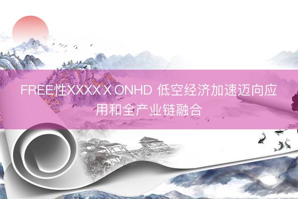 FREE性XXXXⅩONHD 低空经济加速迈向应用和全产业链融合