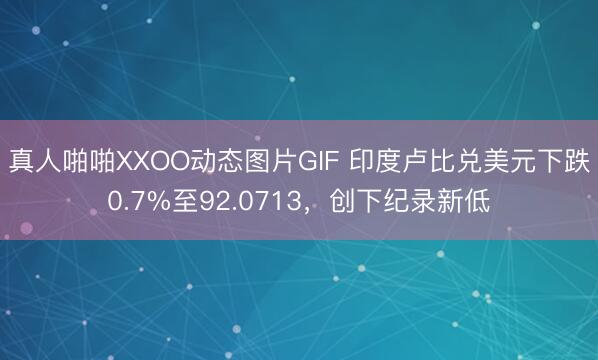 真人啪啪XXOO动态图片GIF 印度卢比兑美元下跌0.7%至92.0713，创下纪录新低
