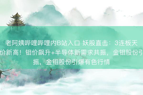 老阿姨哔哩哔哩内B站入口 妖股直击:3连板天量创11年股价新高!钼价飙升+半导体新需求共振,金钼股份引爆有色行情